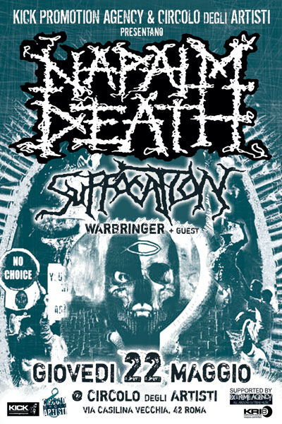 MetalWave Live-Report ::: Napalm Death + Suffocation + WArbringer