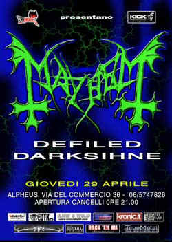 MetalWave Live-Report ::: Mayhem +Cadaver + Defiled + Darkshine