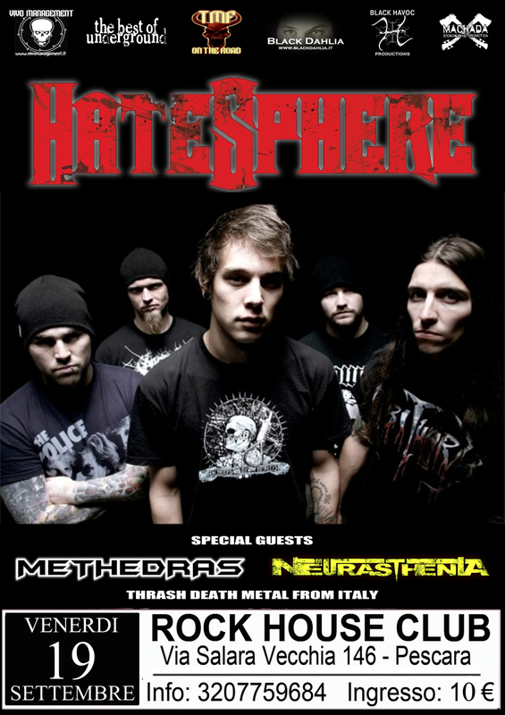 MetalWave Live-Report ::: Hatesphere + Methedras + Neurasthenia + Reality Gray