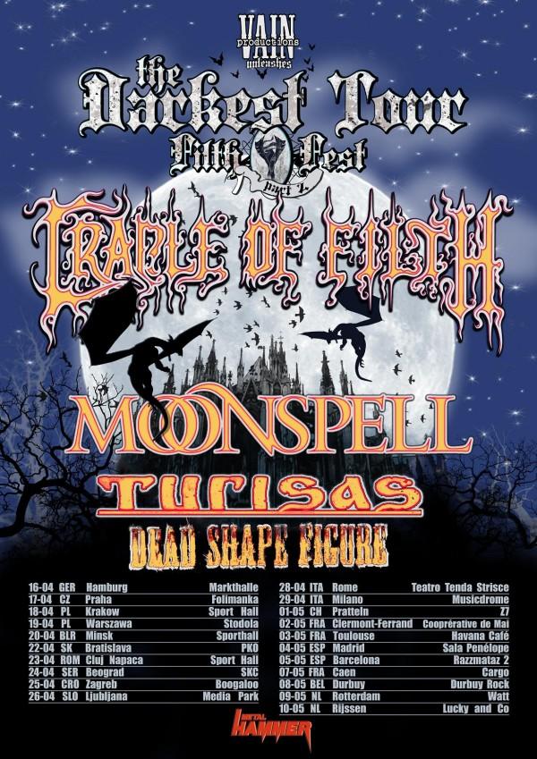 MetalWave Live-Report ::: «The Darkest Tour – Filth Fest Part. 2» Cradle of Filth + Moonspell + Turisas + Dead Shape Figure