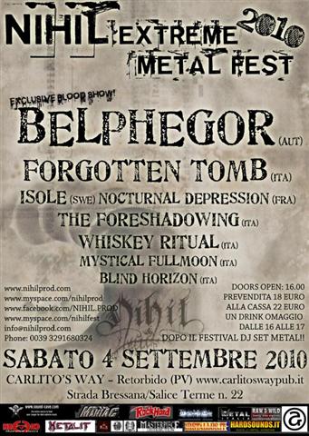 Nihil Extreme Metal Fest. 2010 | MetalWave.it Live Reports