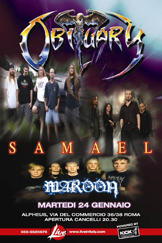 MetalWave Live-Report ::: Obituary + Samael + Maroon