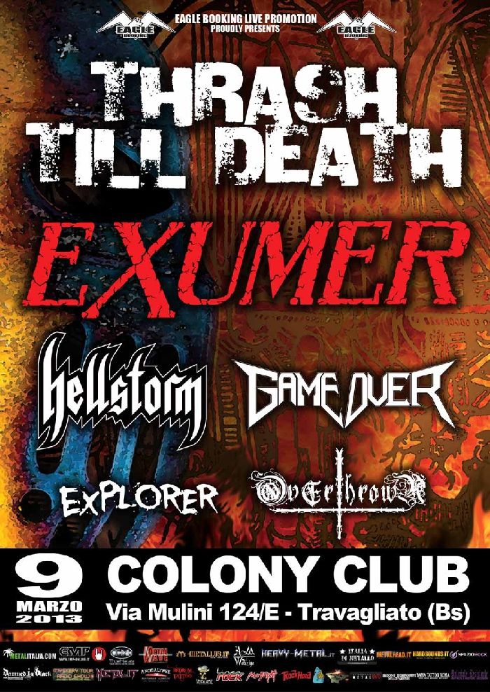 MetalWave Live-Report ::: «Thrash 'Till Death» Exumer + Hellstorm + Game Over + Explorer