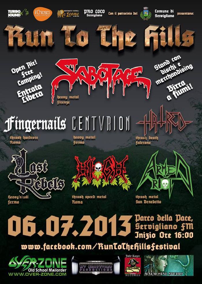 MetalWave Live-Report ::: «Run to the Hills festival» Sabotage + Fingernails + Centvrion + Hatred + Last Rebels + Hi-gh + Armed Riot