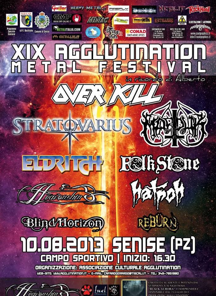 MetalWave Live-Report ::: «Agglutination Metal Festival – XIX Edizione» Overkill + Stratovarius + Marduk + Eldritch + Folkstone + Heavenshine + Natron + Blind Horizon + Reburn