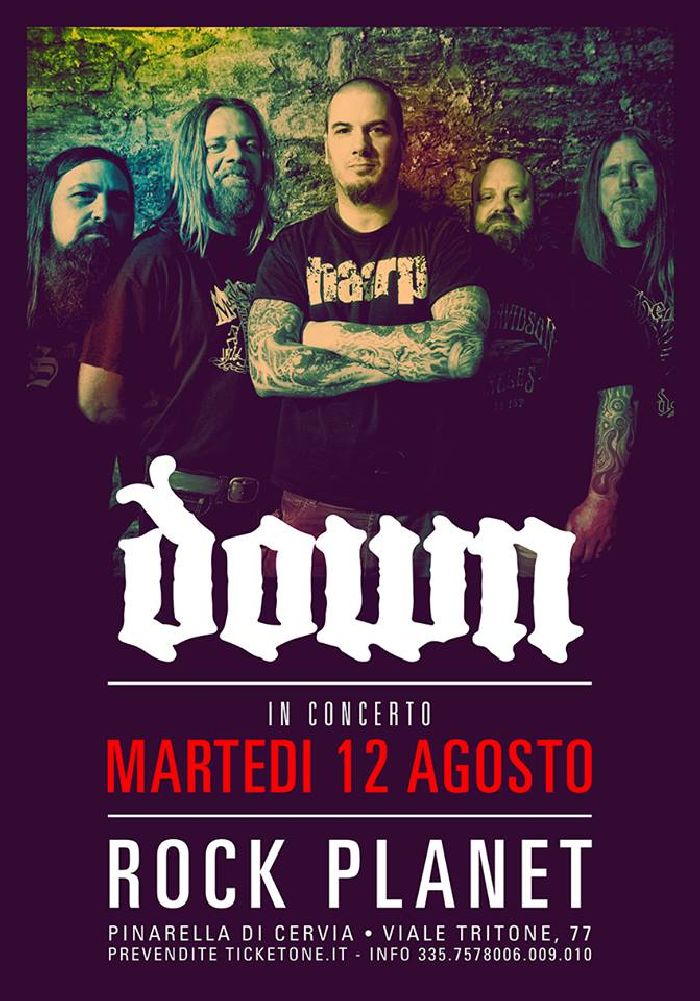MetalWave Live-Report ::: « DOWN IN CONCERTO (with Phil Anselmo)» Down