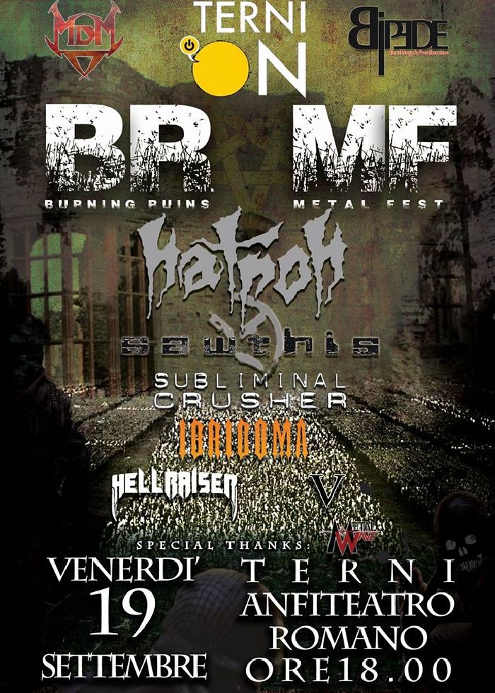 MetalWave Live-Report ::: «Burning Ruins Metal Fest 2014» Natron + Sawthis + Subliminal Crusher +  Ibridoma + Hellraiser  + V.
