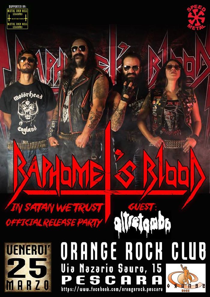MetalWave Live-Report ::: «Baphomet's Blood + Oltretomba» Baphomet's Blood + Oltretomba