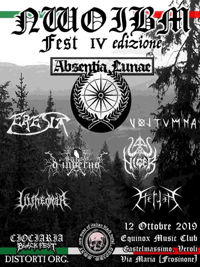 MetalWave Live-Report ::: «NWOIBM Fest - 4 Edizione» Absentia Lunae + Eresia + Voltumna + Lapis Niger + Ulfedhnarr + Heruka
