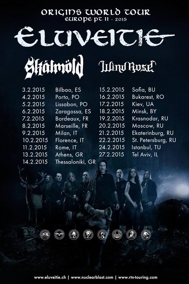 WIND ROSE: Tour Europeo con Eluveitie
