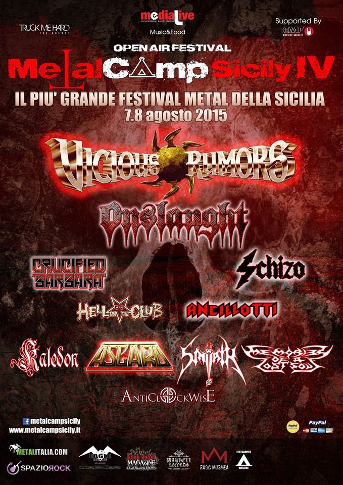 METAL CAMP SICILY: quattro nuove aggiunte al bill
