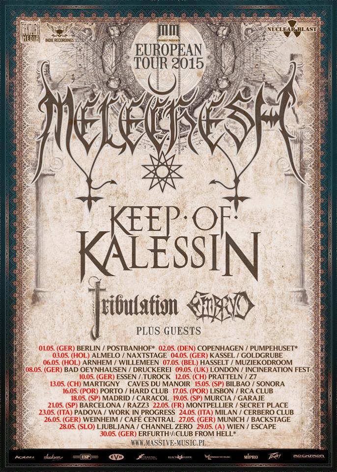 EMBRYO: in tour con i MELECHESH a maggio