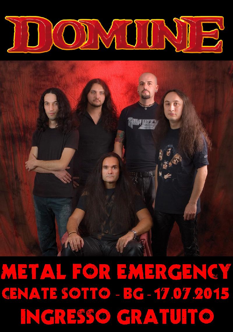 METAL FOR EMERGENCY FESTIVAL 2015: annunciati anche i DOMINE nel bill