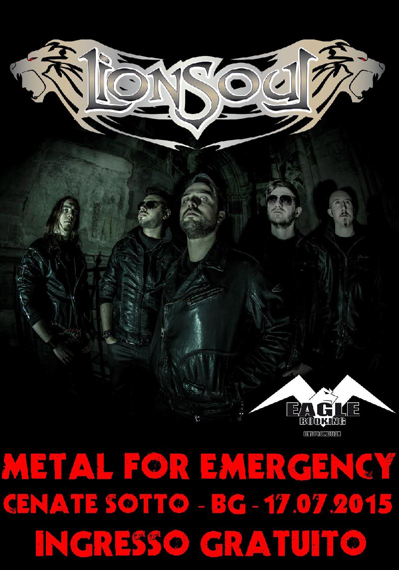 LIONSOUL: confermati al Metal For Emergency Festival 2015