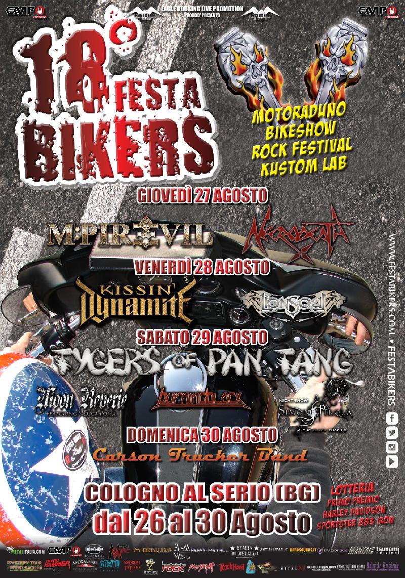 FESTA BIKERS 2015: invito ai fan dei TYGERS OF PAN TANG