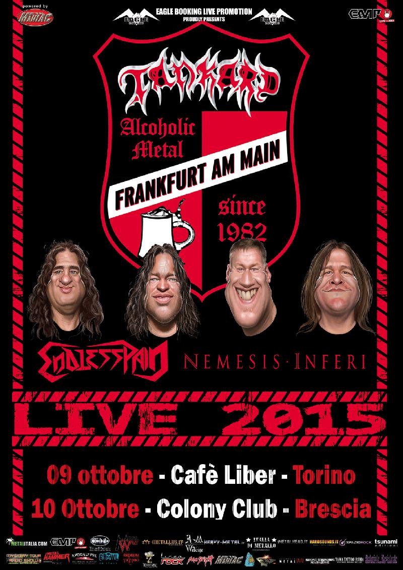 NEMESIS INFERI: insieme a TANKARD e ENDLESS PAIN per le date Italiane