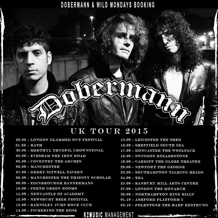 DOBERMANN: al via il nuovo UK TOUR