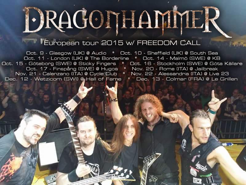 DRAGONHAMMER: nuovo tour europeo