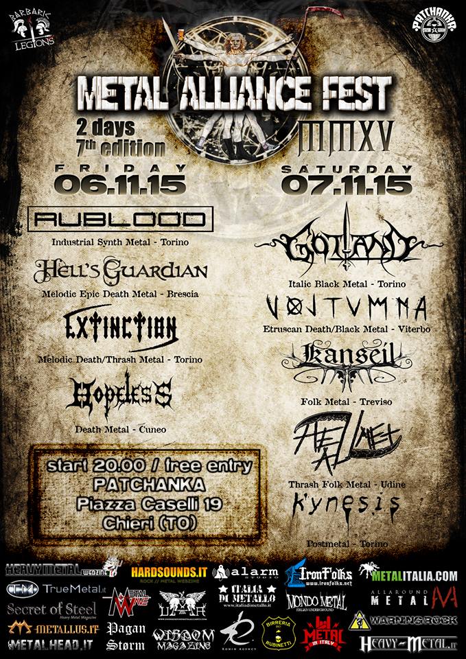 METAL ALLIANCE FEST: i dettagli della settima edizione