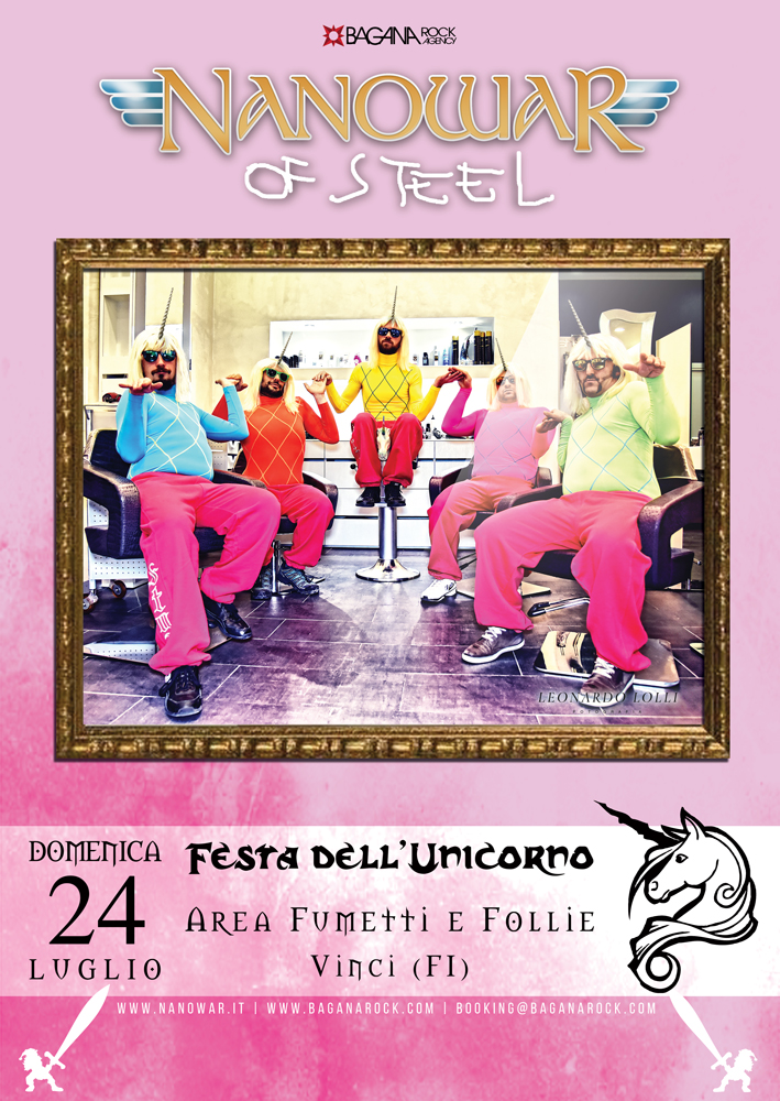 NANOWAR OF STEEL: il 24 Luglio alla Festa Dell'Unicorno