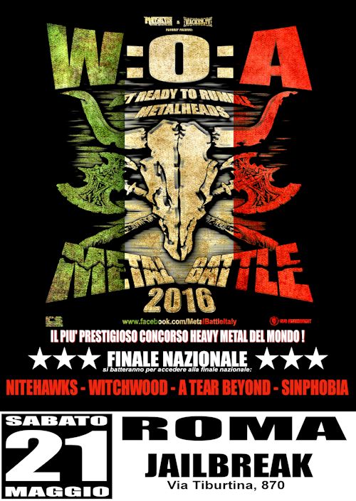 W:O:A METAL BATTLE ITALY 2015: le band finaliste