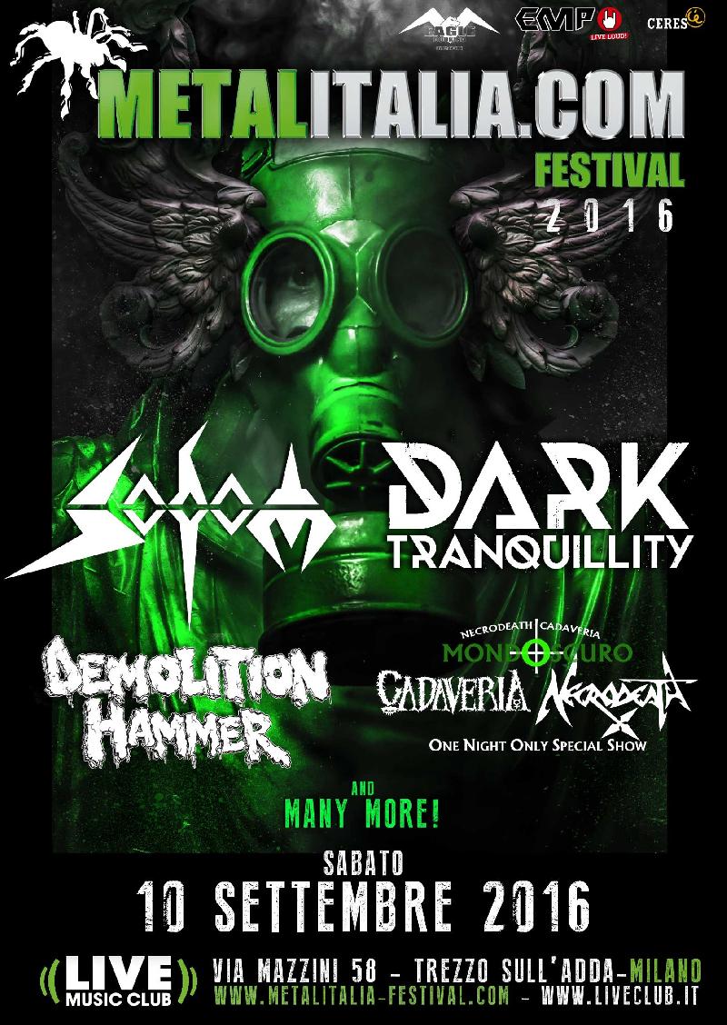 METALITALIA.COM FESTIVAL 2016: special show di NECRODEATH e CADAVERIA