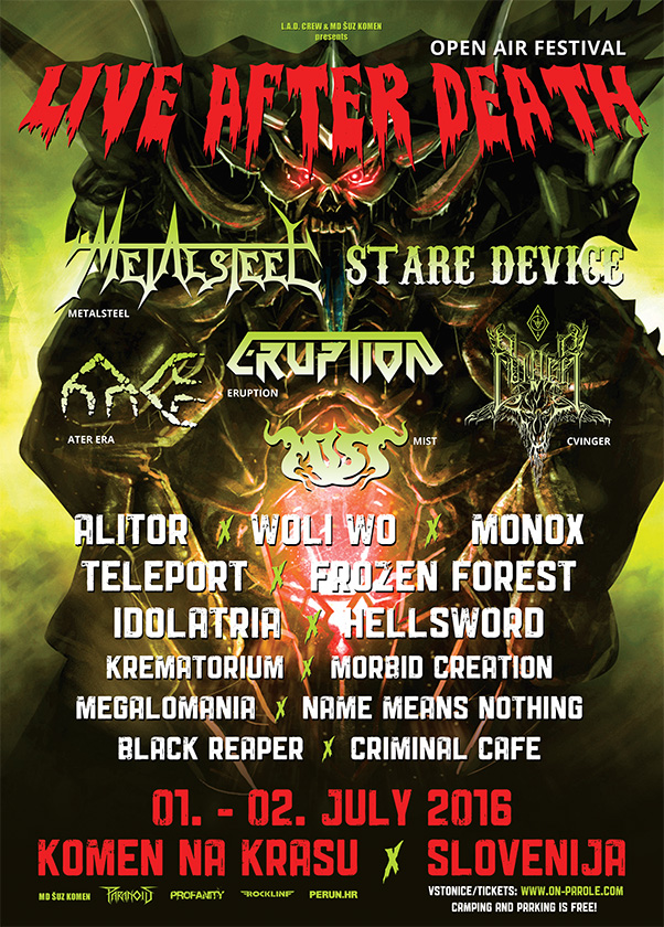 LIVE AFTER DEATH FEST: band italiane nel bill