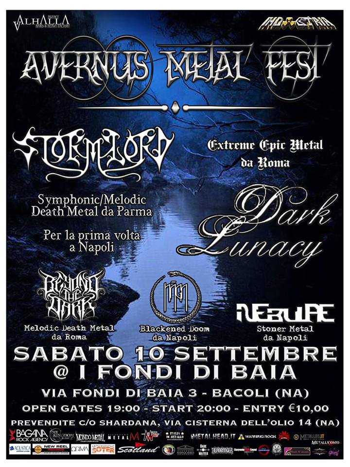 AVERNUS METAL FEST: prima edizione con STORMLORD e DARK LUNACY