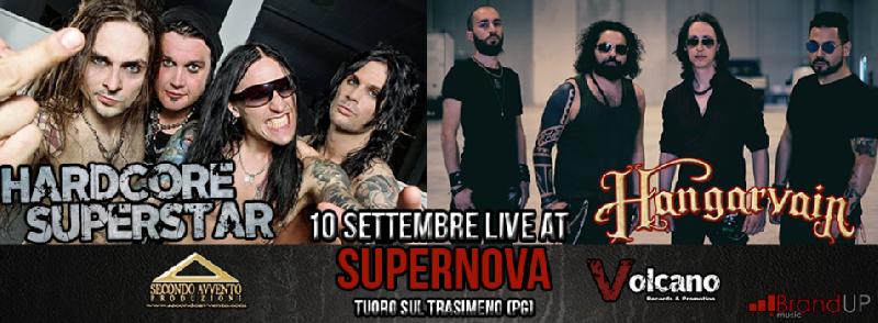 HANGARVAIN: live a Perugia con Hardcore Superstar