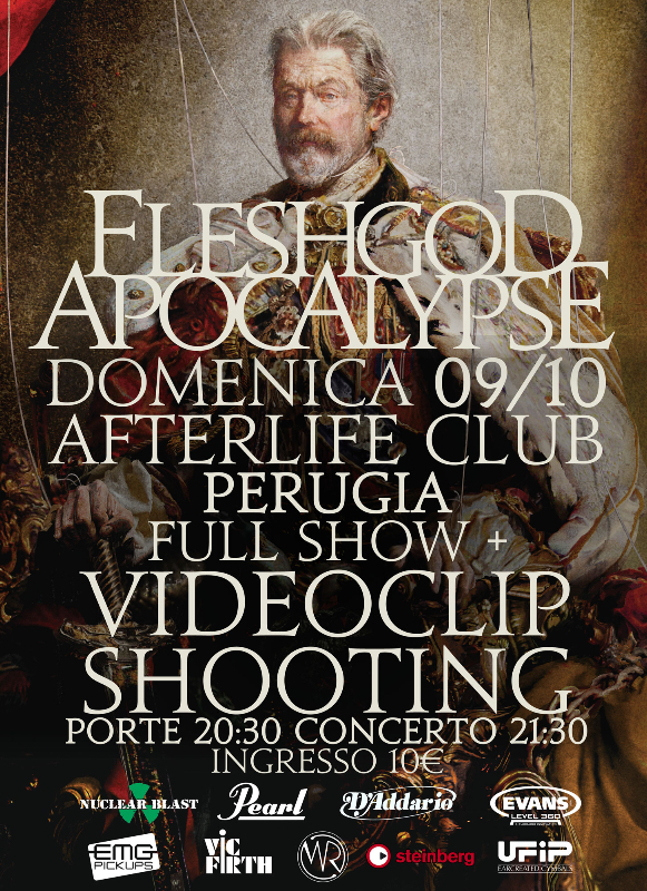 FLESHGOD APOCALYPSE: concerto a Perugia e registrazione nuovo video