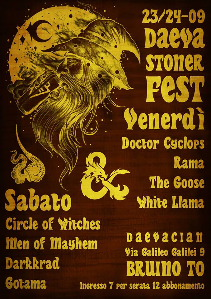 CIRCLE OF WITCHES: ospiti del "Daeva Stoner Festival"