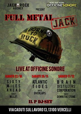 FULL METAL JACK NIGHTS: tre serate dalla Jack Rock Agency e Officine Sonore