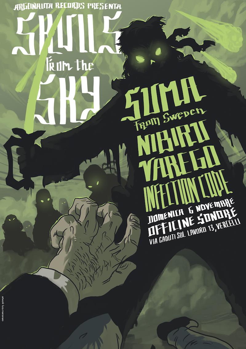 SKULLS FROM THE SKY FEST: domenica 6 novembre alle Officine Sonore di Vercelli