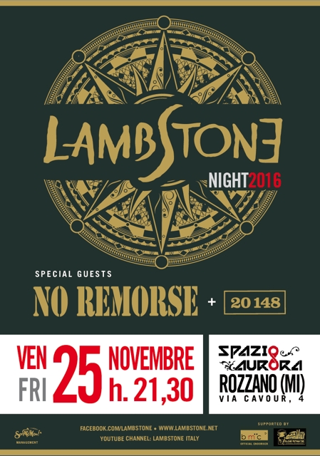 LAMBSTONE: i dettagli del prossimo concerto