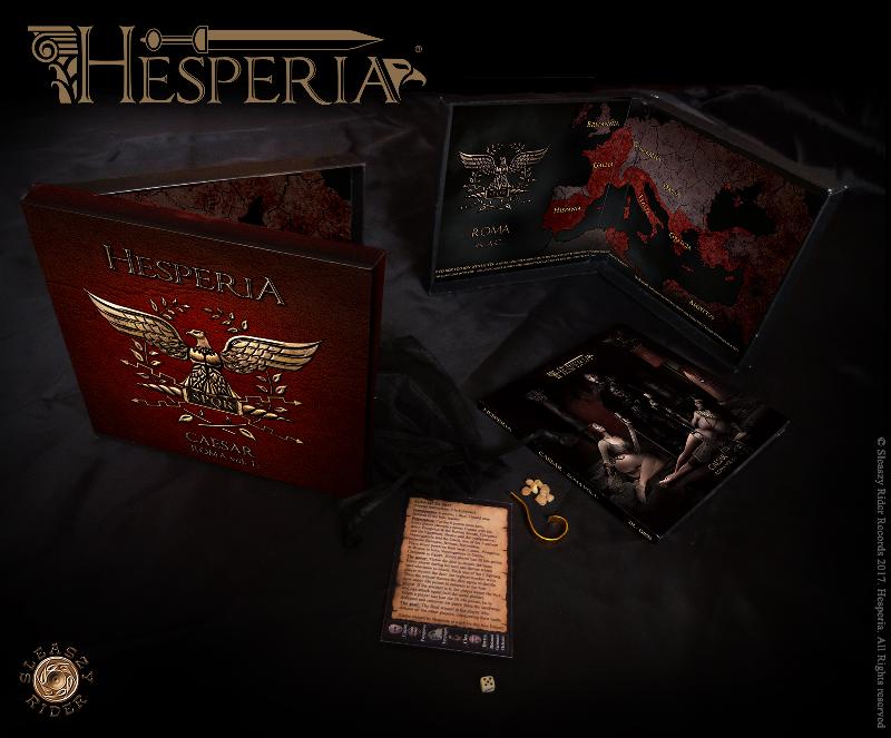 HESPERIA: un gioco da tavolo contenuto nel nuovo album "Caesar"