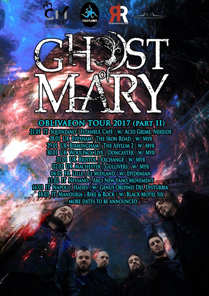 GHOST OF MARY: al via il nuovo tour
