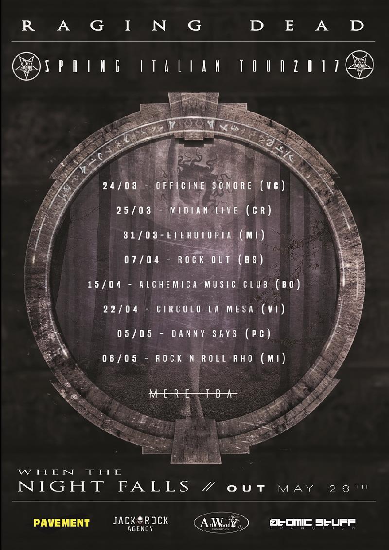 RAGING DEAD: svelati i dettagli del debut album e le prime date del tour promozionale