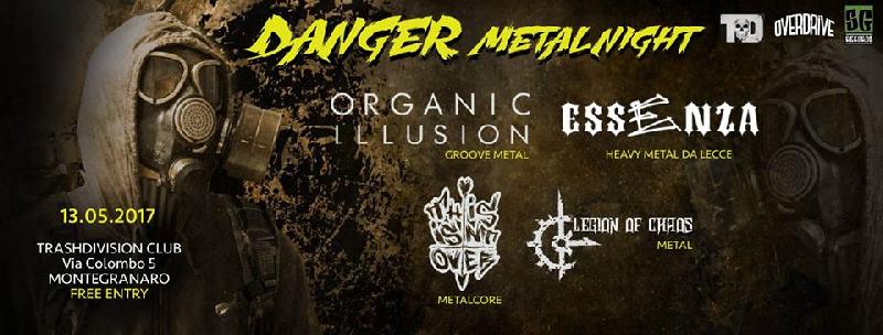 DANGER METAL NIGHT: metal-party con alcune band della SG Records