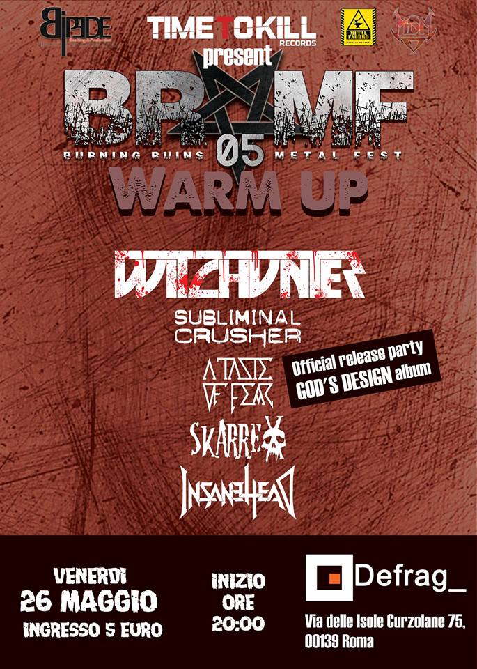 BURNING RUINS METAL FEST 5.0 WARM UP: i dettagli dell'evento