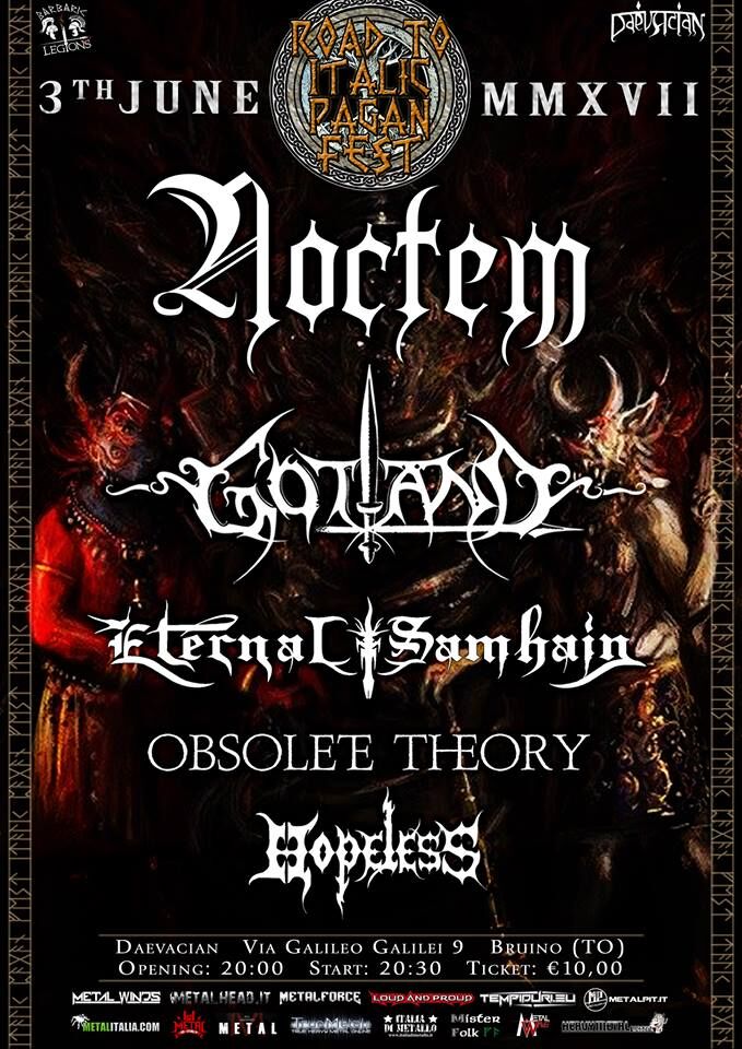ROAD TO ITALIC PAGAN FEST: ecco il bill definitivo