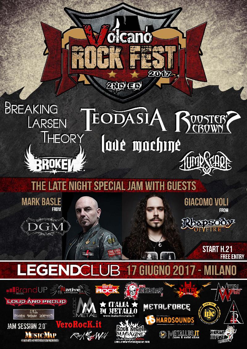 VOLCANO ROCK FEST 2ND EDITION: bill completo e gran finale con Mark Basile dei DGM e Giacomo Voli dei Rhapsody Of Fire