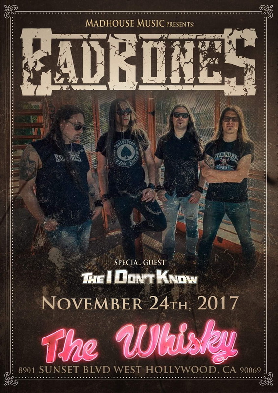 BAD BONES: confermata la prima data del ''Endless Road USA 2017 tour''