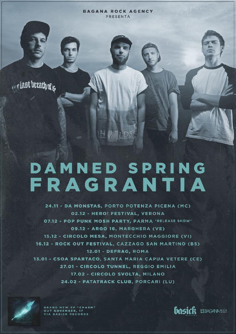 DAMNED SPRING FRAGRANTIA: il nuovo tour italiano a supporto di "Chasm"