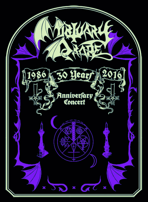 MORTUARY DRAPE: il DVD ''Mortuary Drape – 30th Anniversary Concert (1986-2016)'' disponibile al concerto del 28 ottobre