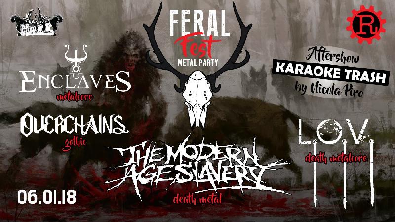 FERAL FEST: i dettagli del fest perugino con THE MODERN AGE SLAVERY