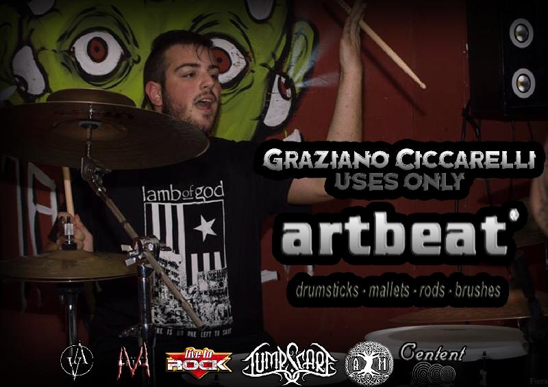 GRAZIANO CICCARELLI: annuncia la collaborazione con ART BEAT DRUMSTICKS