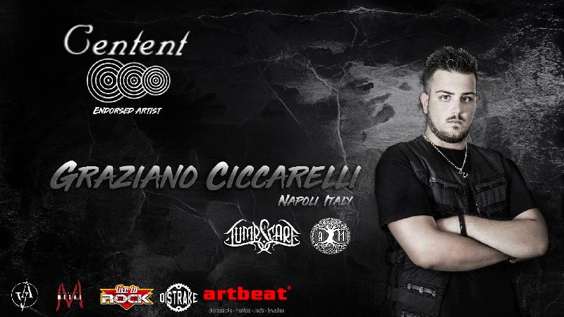 GRAZIANO CICCARELLI: endorser del marchio americano Centent Cymbals