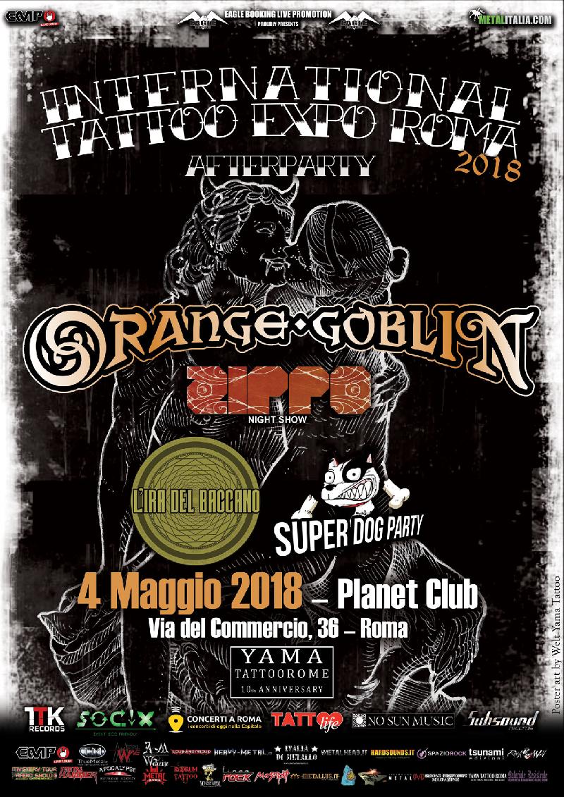 INTERNATIONAL TATTOO EXPO ROMA: il bill completo dell’afterparty