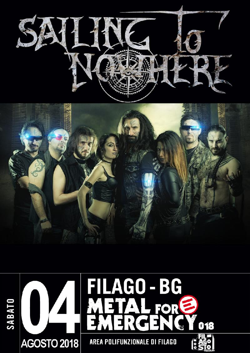 SAILING TO NOWHERE: annunciati al Metal for Emergency 2018