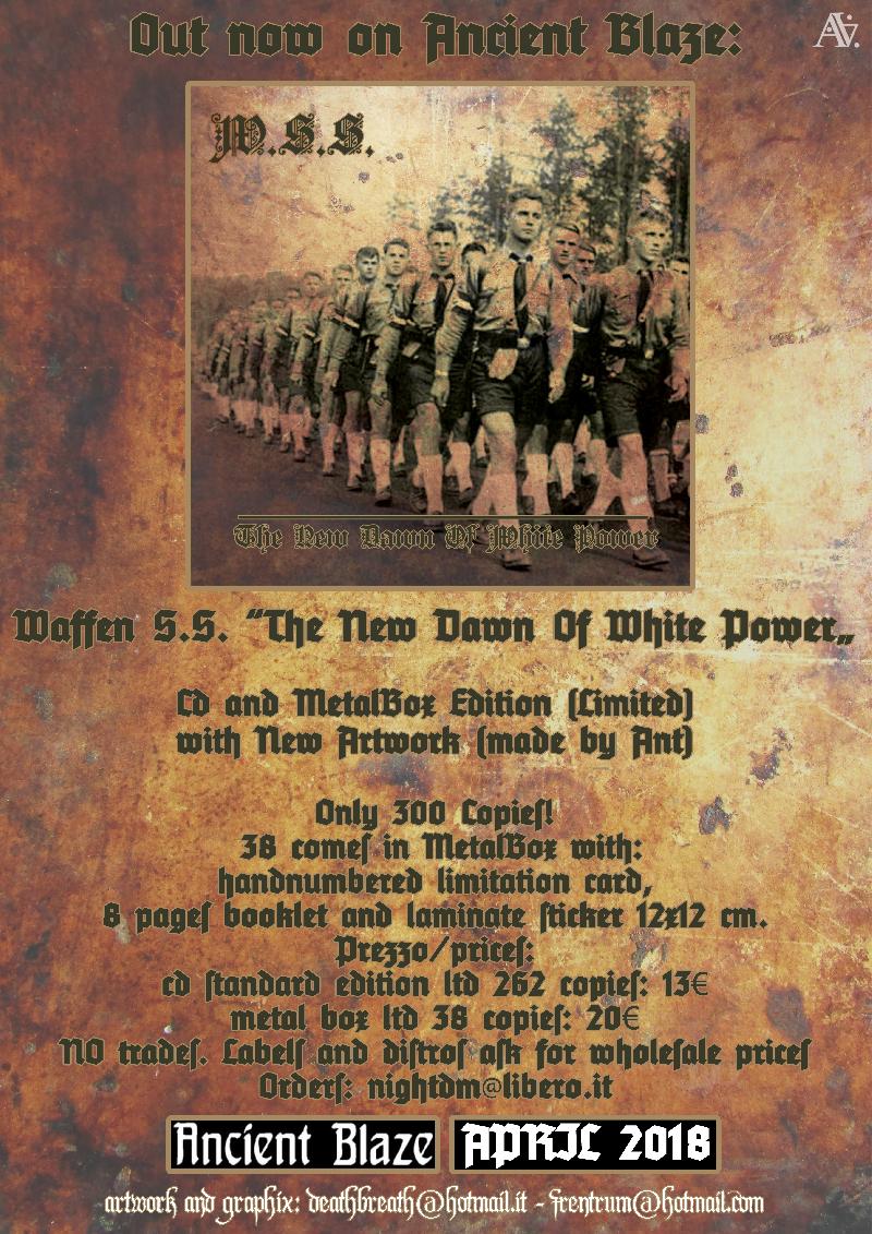 WAFFEN S.S.: in arrivo la ristampa di "The New Dawn of White Power"